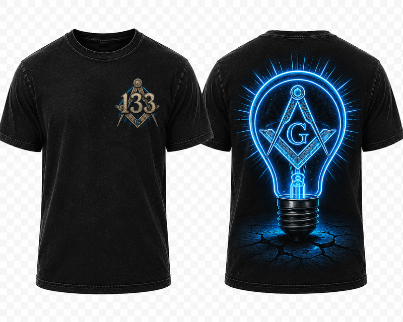 133 Neon Light Bulb Tee